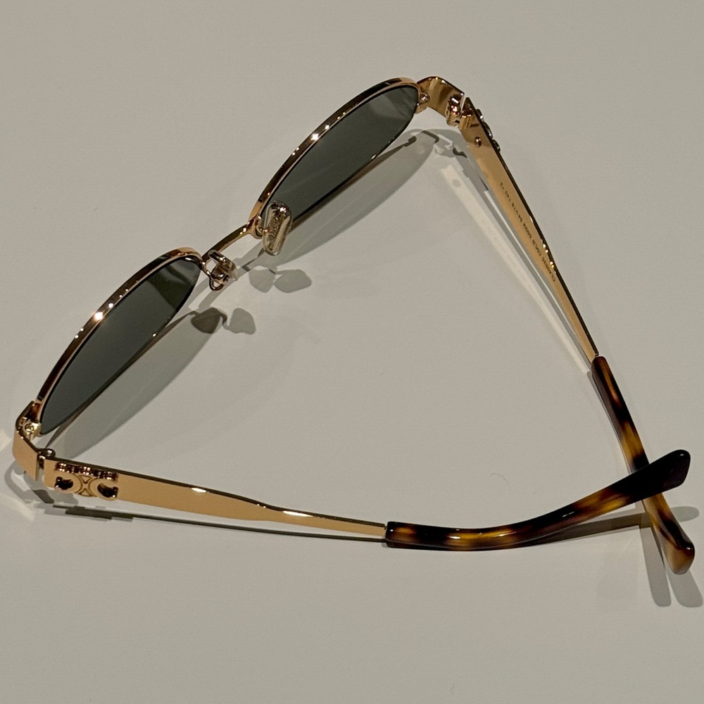 CELINE TRIOMPHE METAL 01 SUNGLASSES IN METAL